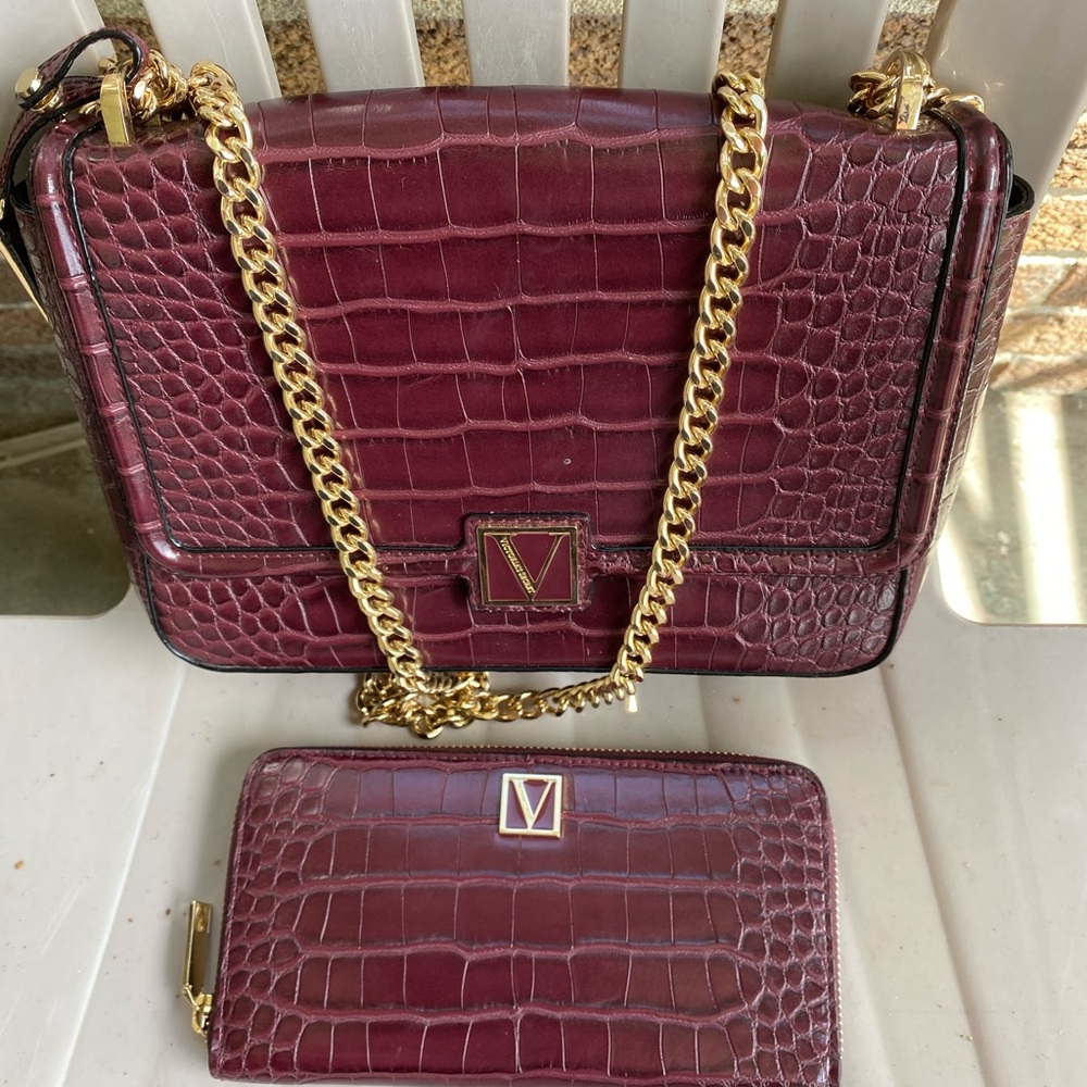 VICTORIA SECRET BOND STREET LONDON COLLECTION BAG AND WALLET